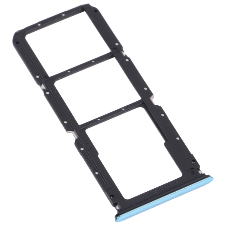 For OnePlus Nord N200 5G DE2118 / DE2117 SIM Card Tray + SIM Card Tray + Micro SD Card Tray (Blue) - 2