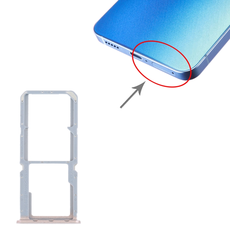Vassoio Porta SIM E MicroSD Per OPPO Reno7 Z 5G / Reno7 Lite / Reno8 Lite – Compatibile Con CPH2343, Supporto Doppia SIM + Memoria