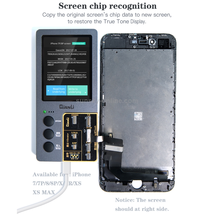 Qianli iCopy Plus 3 in 1 programmatore di riparazione del colore dello  schermo LCD originale per iPhone