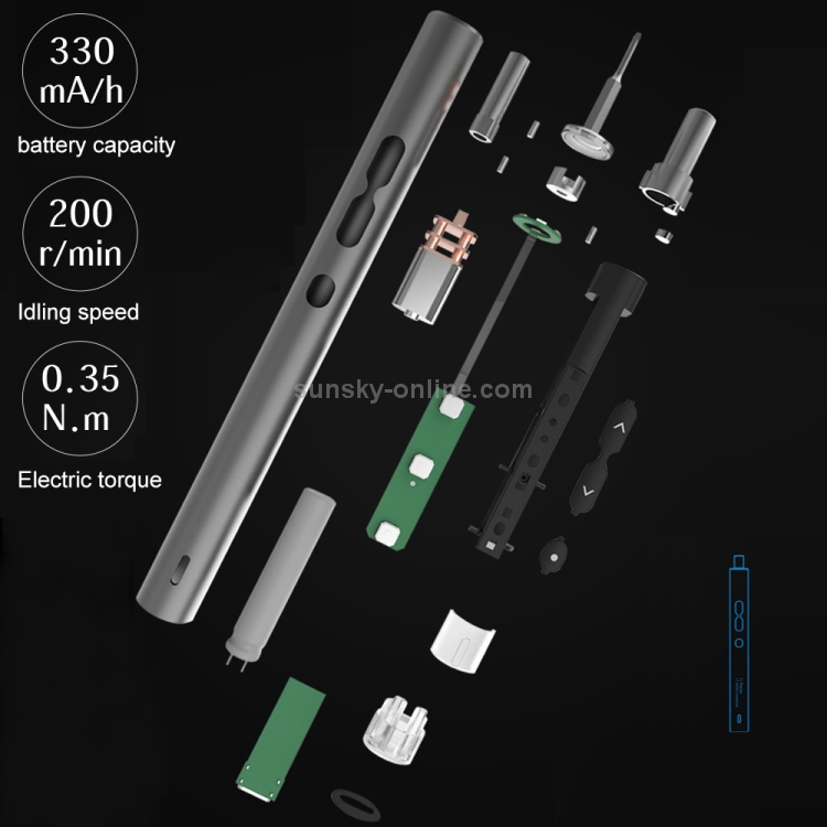 Compre KS-882037 N20 28 en 1 Destornillador Eléctrico de Precisión  Multifuctional Con Luz Sin Sombras en China