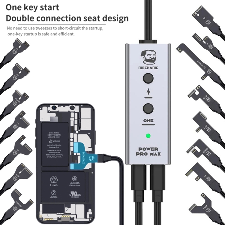 Cable de alimentación de prueba Mechanic O puede usarse con Apple