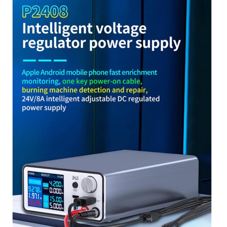 AIXUN P2408 Intelligent Voltage Regulator Power Supply, EU Plug - 1