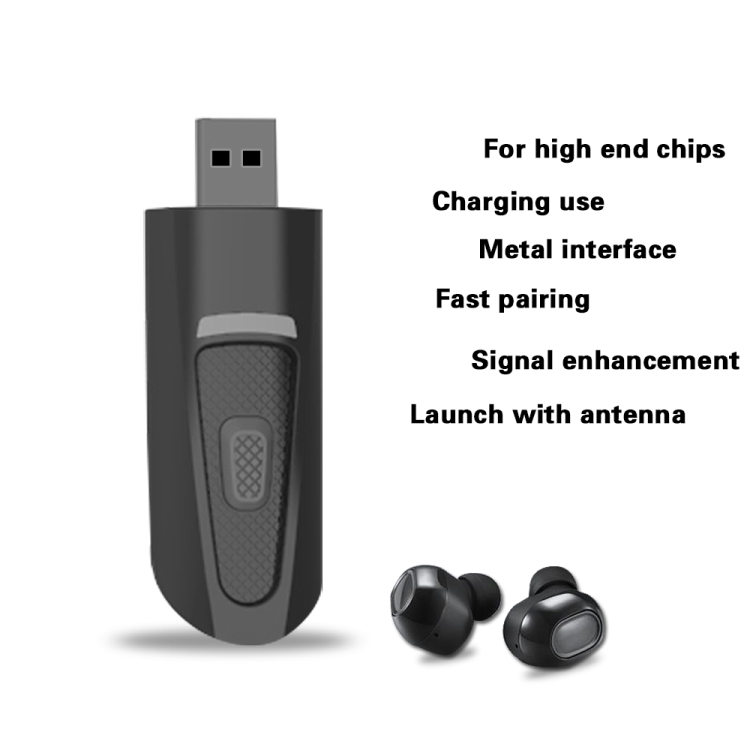 B25 CSR Bluetooth 5.0 with Antenna One to Two Transmitter USB Powered Wireless Transmitter B25 CSR Bluetooth 5.0 with Antenna One to Two Transmitter USB Powered Wireless Transmitter