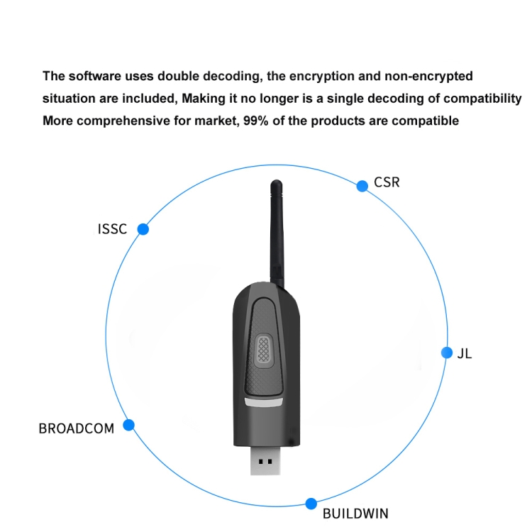 B25 CSR Bluetooth 5.0 with Antenna One to Two Transmitter USB Powered Wireless Transmitter B25 CSR Bluetooth 5.0 with Antenna One to Two Transmitter USB Powered Wireless Transmitter