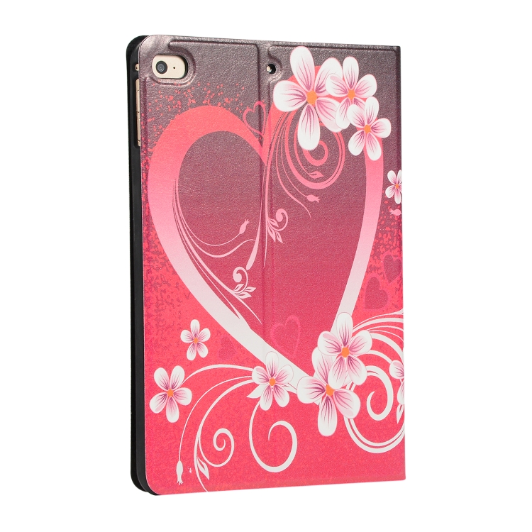 Painted Pattern Horizontal Flip Leather Case for iPad mini 4 / mini 2019, with Holder & Sleep / Wake-up Function(Love) Painted Pattern Horizontal Flip Leather Case for iPad mini 4 / mini 2019, with Holder & Sleep / Wake-up Function(Love)