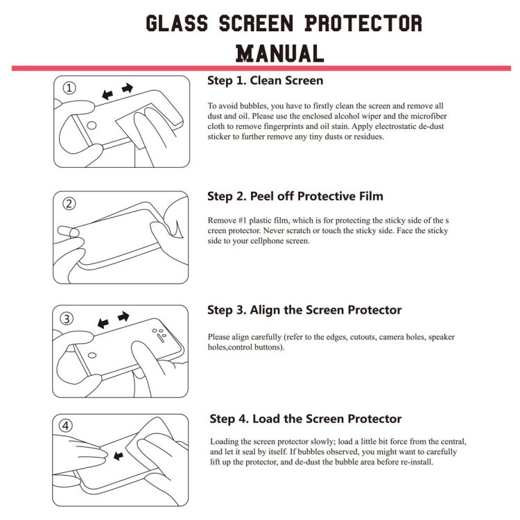 For iPhone X/XS/11 Pro 25pcs 10D Full Glue Silk Print Tempered Glass Film (Black)