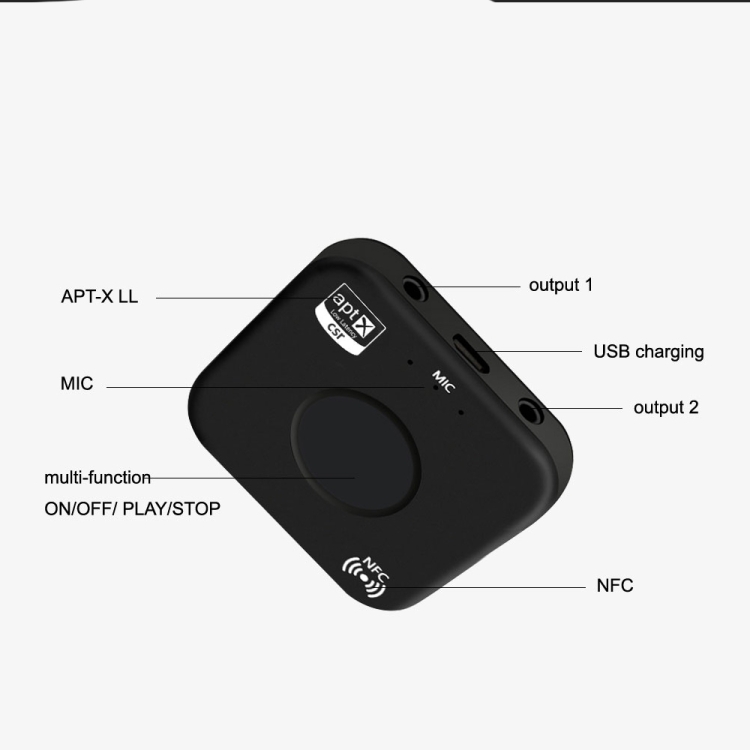 B7 Plus Bluetooth 4.2 NFC Wireless Bluetooth Audio Receiver Aptx Speaker with High Fidelity B7 Plus Bluetooth 4.2 NFC Wireless Bluetooth Audio Receiver Aptx Speaker with High Fidelity