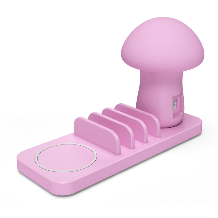 HQ-UD12 Multi-port USB Small Grinding Lamp Multi-function QC 3.0 Wireless Charging Stand Small Night Light 英规 Pink HQ-UD12 Multi-port USB Small Grinding Lamp Multi-function QC 3.0 Wireless Charging Stand Small Night Light 英规 Pink
