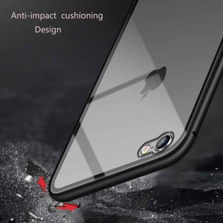 For iPhone SE 2022 / SE 2020 / 8 / 7 Mocolo Magnetic Metal Frame Tempered Glass Case(Black) For iPhone SE 2022 / SE 2020 / 8 / 7 Mocolo Magnetic Metal Frame Tempered Glass Case(Black)