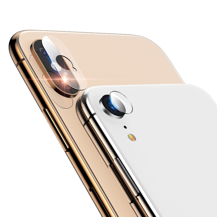 For iPhone XS Max 2pcs mocolo 0.15mm 9H 2.5D Round Edge Rear Camera Lens Tempered Glass Film