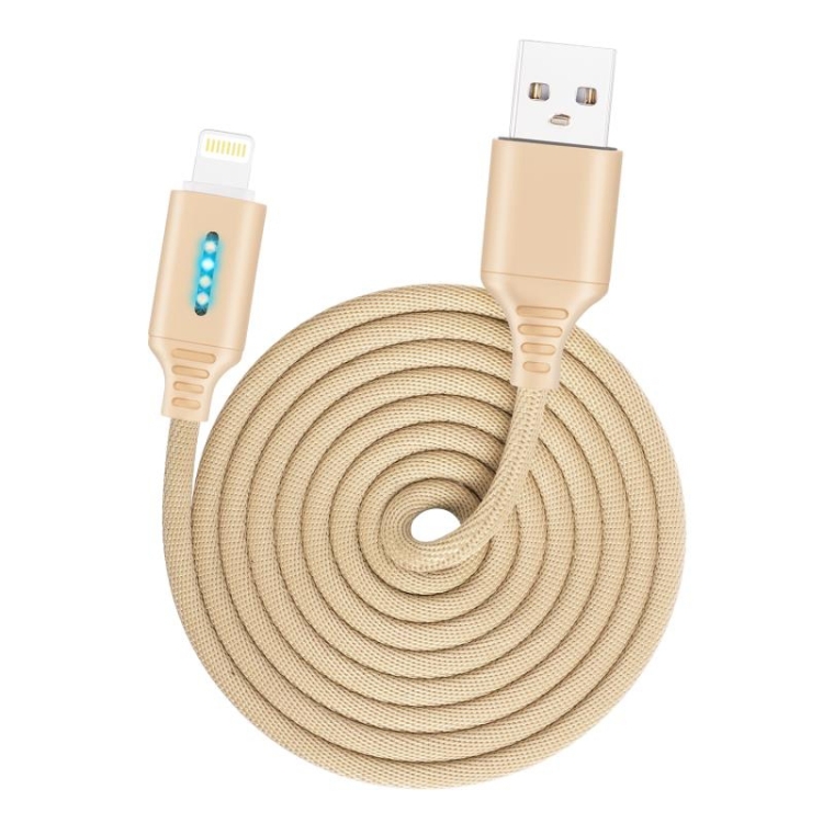 8 Pin Interface Zinc Alloy Marquee Luminous Intelligent Automatic Power off Charging Data Cable(glod) 8 Pin Interface Zinc Alloy Marquee Luminous Intelligent Automatic Power off Charging Data Cable(glod)