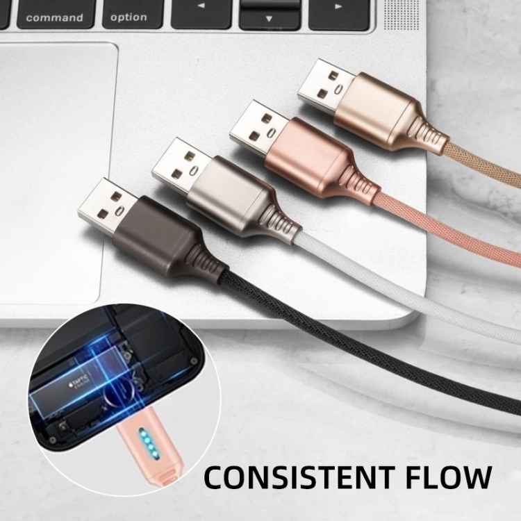 8 Pin Interface Zinc Alloy Marquee Luminous Intelligent Automatic Power off Charging Data Cable(glod) 8 Pin Interface Zinc Alloy Marquee Luminous Intelligent Automatic Power off Charging Data Cable(glod)