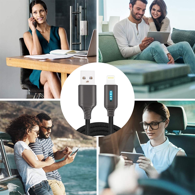 8 Pin Interface Zinc Alloy Marquee Luminous Intelligent Automatic Power off Charging Data Cable(glod) 8 Pin Interface Zinc Alloy Marquee Luminous Intelligent Automatic Power off Charging Data Cable(glod)