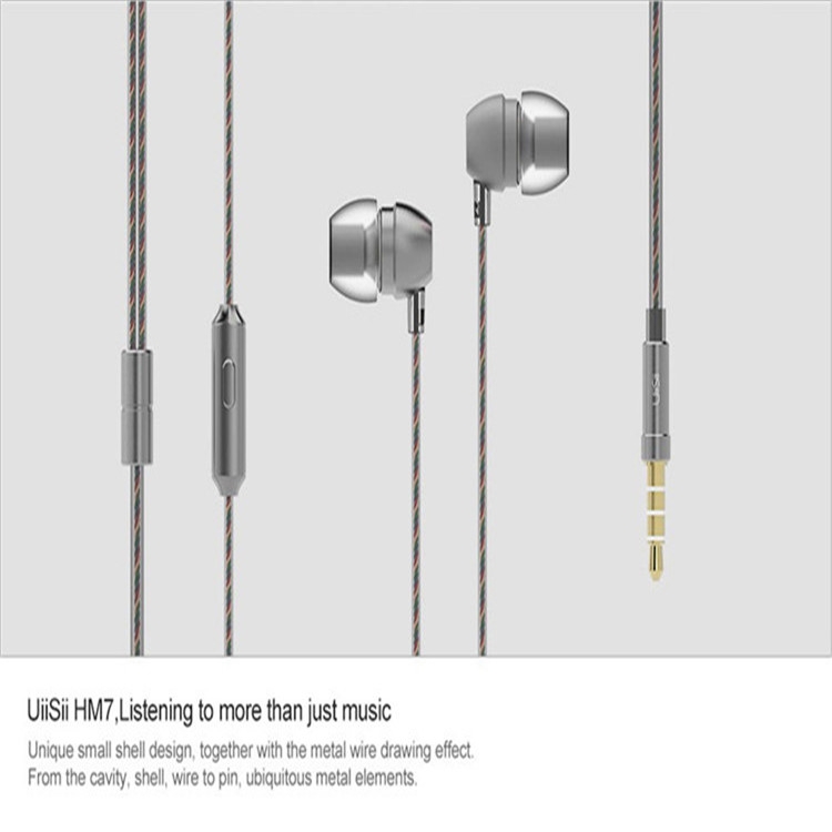 UiiSii In-Ear Earphone Metal Heavy Bass Sound Quality Music Earphone Noise Cancelling Headset(Golden) UiiSii In-Ear Earphone Metal Heavy Bass Sound Quality Music Earphone Noise Cancelling Headset(Golden)