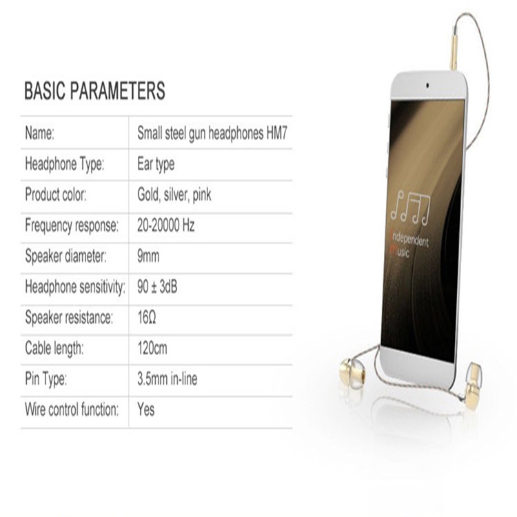 UiiSii In-Ear Earphone Metal Heavy Bass Sound Quality Music Earphone Noise Cancelling Headset(Golden) UiiSii In-Ear Earphone Metal Heavy Bass Sound Quality Music Earphone Noise Cancelling Headset(Golden)