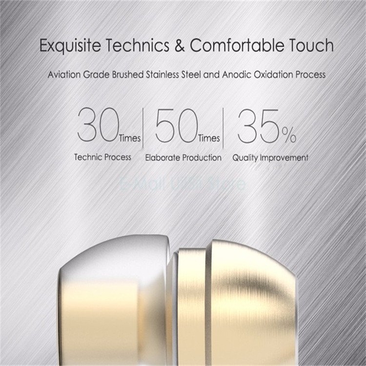 UiiSii In-Ear Earphone Metal Heavy Bass Sound Quality Music Earphone Noise Cancelling Headset(Golden) UiiSii In-Ear Earphone Metal Heavy Bass Sound Quality Music Earphone Noise Cancelling Headset(Golden)