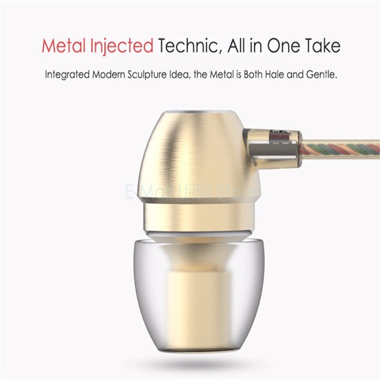 UiiSii In-Ear Earphone Metal Heavy Bass Sound Quality Music Earphone Noise Cancelling Headset(Golden) UiiSii In-Ear Earphone Metal Heavy Bass Sound Quality Music Earphone Noise Cancelling Headset(Golden)