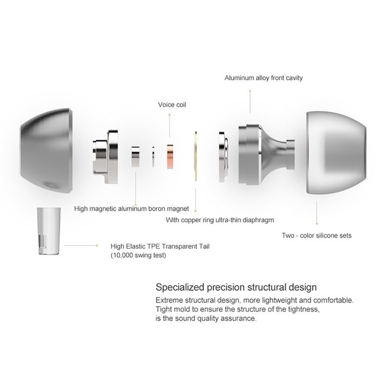 UiiSii In-Ear Earphone Metal Heavy Bass Sound Quality Music Earphone Noise Cancelling Headset(Golden) UiiSii In-Ear Earphone Metal Heavy Bass Sound Quality Music Earphone Noise Cancelling Headset(Golden)