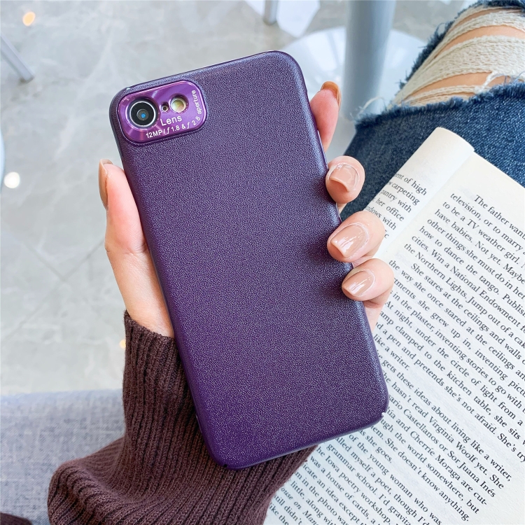 For iPhone SE 2022 / SE 2020 / 7 / 8 All-Inclusive Pure Prime Skin Plastic Case with Lens Ring Protection Cover(Purple) For iPhone SE 2022 / SE 2020 / 7 / 8 All-Inclusive Pure Prime Skin Plastic Case with Lens Ring Protection Cover(Purple)