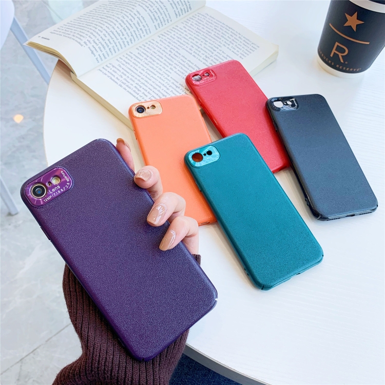 For iPhone SE 2022 / SE 2020 / 7 / 8 All-Inclusive Pure Prime Skin Plastic Case with Lens Ring Protection Cover(Purple) For iPhone SE 2022 / SE 2020 / 7 / 8 All-Inclusive Pure Prime Skin Plastic Case with Lens Ring Protection Cover(Purple)