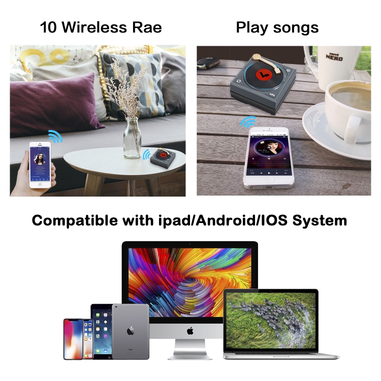H1 Retro Bluetooth Creative Speaker Phonograph Bluetooth Sound Mobile Phone Mini Portable Speaker black H1 Retro Bluetooth Creative Speaker Phonograph Bluetooth Sound Mobile Phone Mini Portable Speaker black