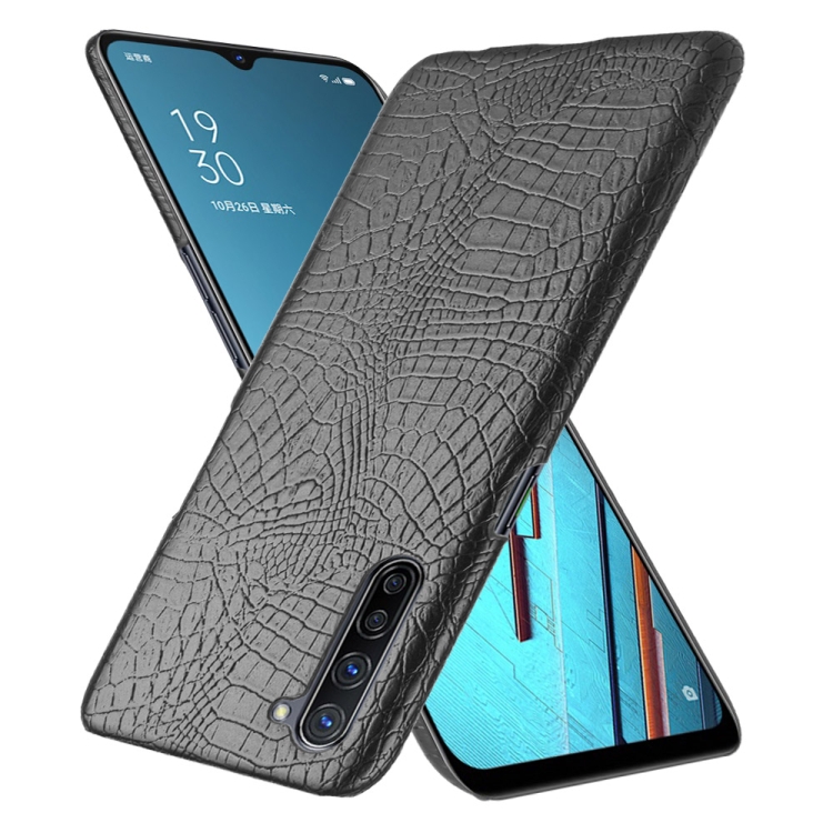 Para OPPO Find X2 Lite / Reno 3 5G Funda PC + PU con textura de cocodrilo