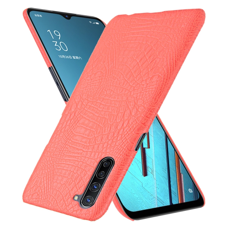 Para OPPO Find X2 Lite / Reno 3 5G Funda PC + PU con textura de cocodrilo