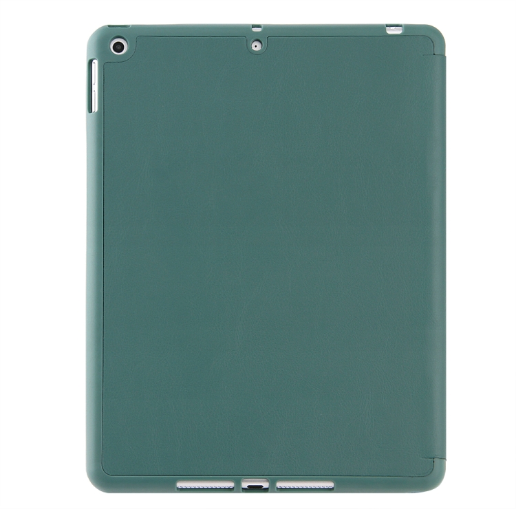 For iPad 10.2 Honeycomb Ventilation Foldable Deformation Horizontal Flip PU Leather Case with 3-Folding Holder & Pen Slot & Smart Sleep / Wake-up(Black)