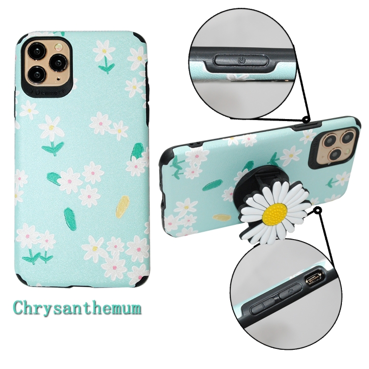 For iPhoneSE 2022 / SE 2020 Chrysanthemum Pattern TPU+PC Four-corner Shockproof Protective Case with Holder(Chrysanthemum) For iPhoneSE 2022 / SE 2020 Chrysanthemum Pattern TPU+PC Four-corner Shockproof Protective Case with Holder(Chrysanthemum)
