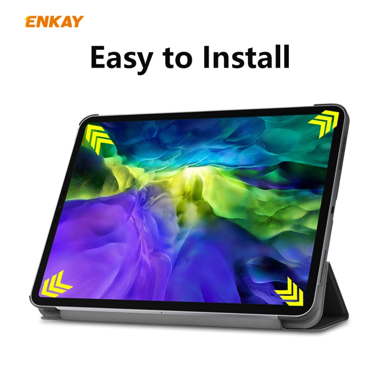 For iPad Pro 11 2022 / 2020 / 2021 ENKAY ENK-8001 Denim Pattern Horizontal Flip Leather Smart Tablet Case with Holder(Black) For iPad Pro 11 2022 / 2020 / 2021 ENKAY ENK-8001 Denim Pattern Horizontal Flip Leather Smart Tablet Case with Holder(Black)