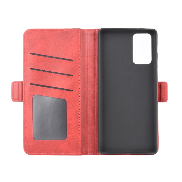 For Samsung Galaxy Note20 Dual-side Magnetic Buckle Horizontal Flip Leather Case with Holder & Card Slots & Wallet(Red) For Samsung Galaxy Note20 Dual-side Magnetic Buckle Horizontal Flip Leather Case with Holder & Card Slots & Wallet(Red)