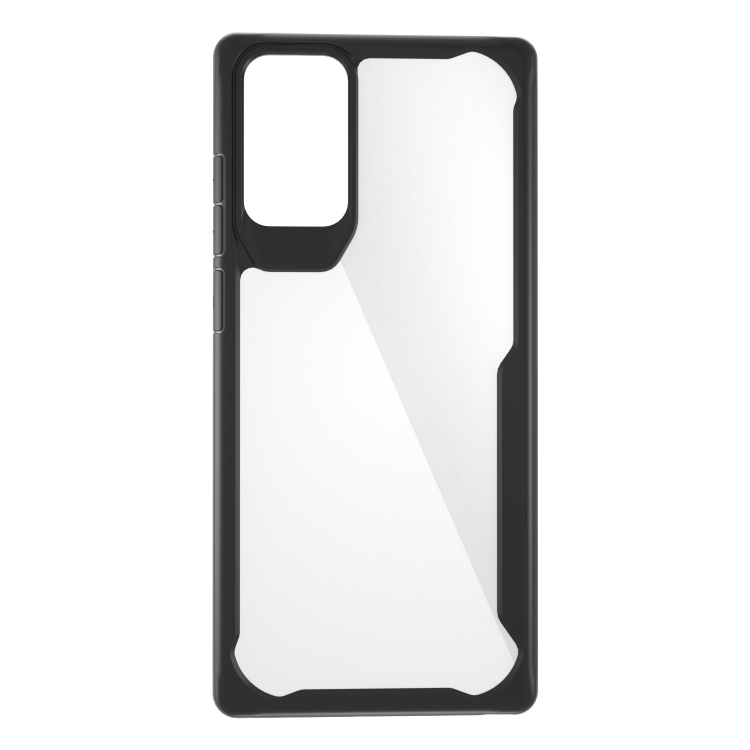 For Samsung Galaxy Note 20 Transparent PC + TPU Full Coverage Shockproof Protective Case(Black) For Samsung Galaxy Note 20 Transparent PC + TPU Full Coverage Shockproof Protective Case(Black)
