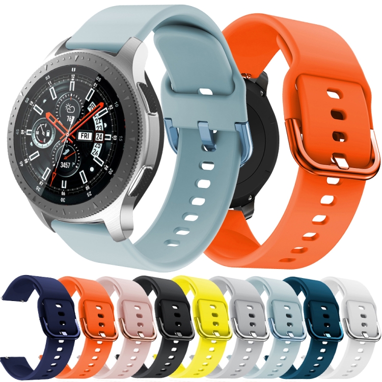 22mm For Huawei Watch GT2e/GT/GT2 46MM Color Buckle Silicone Watch Band  (Pink)
