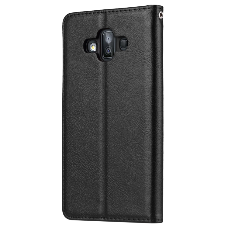 Knead Skin Texture Horizontal Flip Leather Case for Galaxy J7 DUO / J720F, with Photo Frame & Holder & Card Slots & Wallet(Black) Knead Skin Texture Horizontal Flip Leather Case for Galaxy J7 DUO / J720F, with Photo Frame & Holder & Card Slots & Wallet(Black)