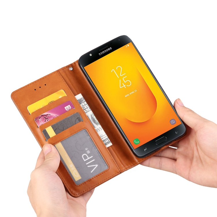 Knead Skin Texture Horizontal Flip Leather Case for Galaxy J7 DUO / J720F, with Photo Frame & Holder & Card Slots & Wallet(Black) Knead Skin Texture Horizontal Flip Leather Case for Galaxy J7 DUO / J720F, with Photo Frame & Holder & Card Slots & Wallet(Black)