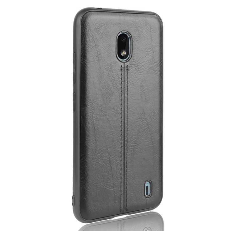 สำหรับ Nokia 2.2 กันกระแทกเย็บลายวัวผิว PC + PU + TPU Case (สีดำ)