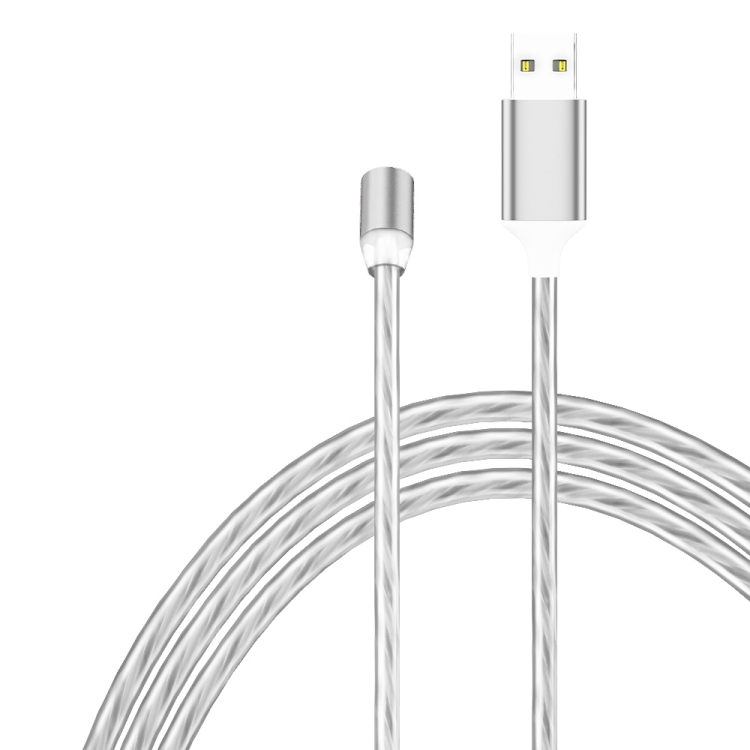2 in 1 USB to 8 Pin + Micro USB Magnetic Suction Colorful Streamer Mobile Phone Charging Cable, Length: 1m(Color Light) 2 in 1 USB to 8 Pin + Micro USB Magnetic Suction Colorful Streamer Mobile Phone Charging Cable, Length: 1m(Color Light)