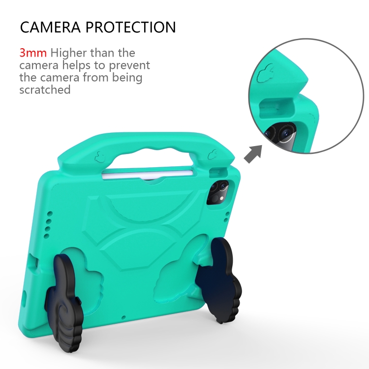 For iPad Pro 11 2020 EVA Shockproof Tablet Case with Thumb Bracket (Glacier Green) For iPad Pro 11 2020 EVA Shockproof Tablet Case with Thumb Bracket (Glacier Green)