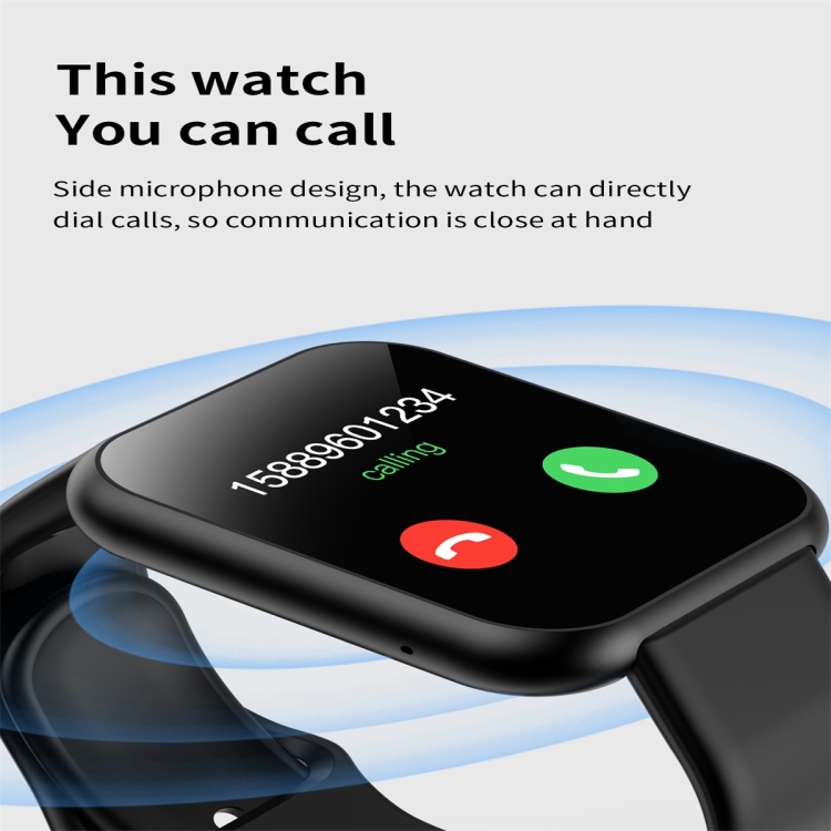 SUNSKY - X6plus 1.54 inch IPS Color Screen Smart Watch,Support Heart Rate  Monitoring/Blood Pressure Monitoring/Blood Oxygen Monitoring/Sleep  Monitoring(Black)