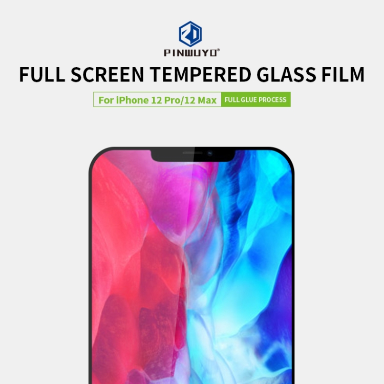For iPhone 12 / 12 Pro PINWUYO 9H 2.5D Full Screen Tempered Glass Film(Black) For iPhone 12 / 12 Pro PINWUYO 9H 2.5D Full Screen Tempered Glass Film(Black)