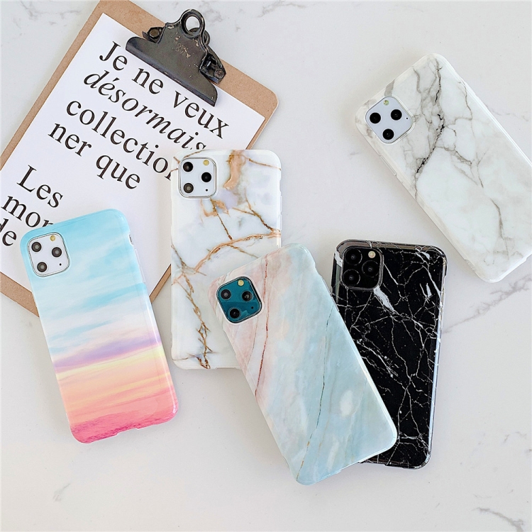 For iPhone 12 mini TPU Smooth Marbled IMD Mobile Phone Case(Gold Inlaid Jade F30)