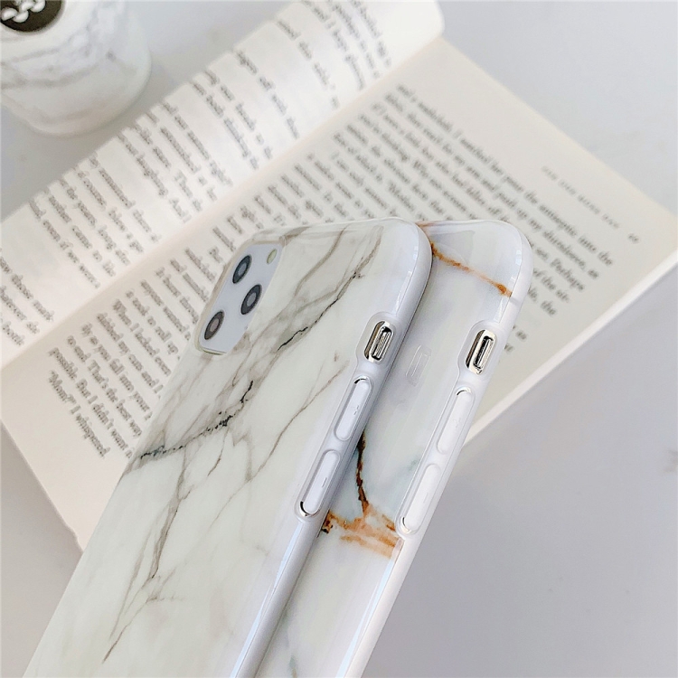 For iPhone 12 mini TPU Smooth Marbled IMD Mobile Phone Case(Gold Inlaid Jade F30)