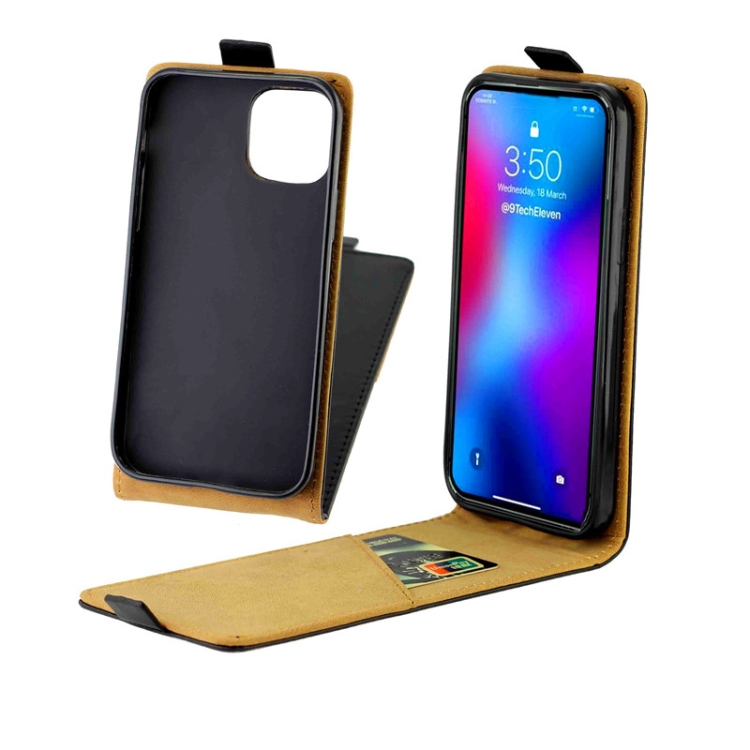 For iPhone 12 / 12 Pro Business Style Vertical Flip TPU + PU Leather Case with Card Slot(Black) For iPhone 12 / 12 Pro Business Style Vertical Flip TPU + PU Leather Case with Card Slot(Black)