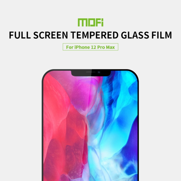 For iPhone 12 Pro Max MOFI 9H 2.5D Full Screen Tempered Glass Film(Black) For iPhone 12 Pro Max MOFI 9H 2.5D Full Screen Tempered Glass Film(Black)