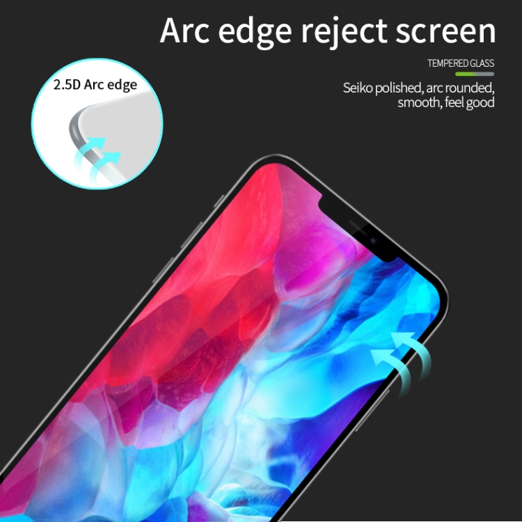 For iPhone 12 Pro Max MOFI 9H 2.5D Full Screen Tempered Glass Film(Black) For iPhone 12 Pro Max MOFI 9H 2.5D Full Screen Tempered Glass Film(Black)