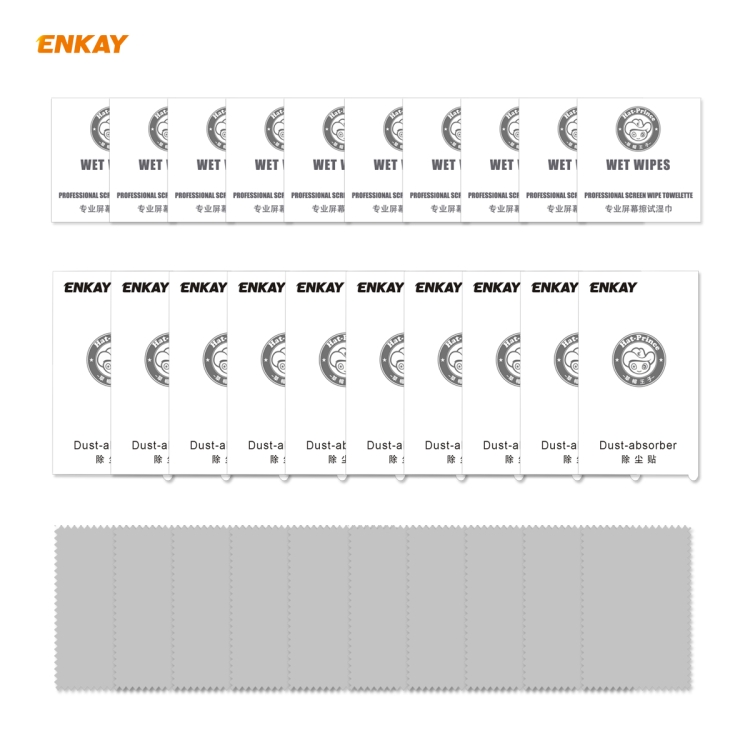 For iPhone 12 mini 10pcs ENKAY Hat-Prince 0.26mm 9H 2.5D Curved Edge Explosion-proof Tempered Glass Film