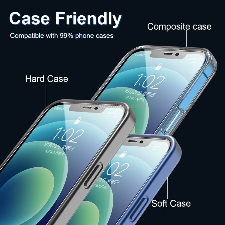 For iPhone 12 Pro Max 2pcs ENKAY Hat-Prince Full Glue 0.26mm 9H 2.5D Tempered Glass Full Coverage Film