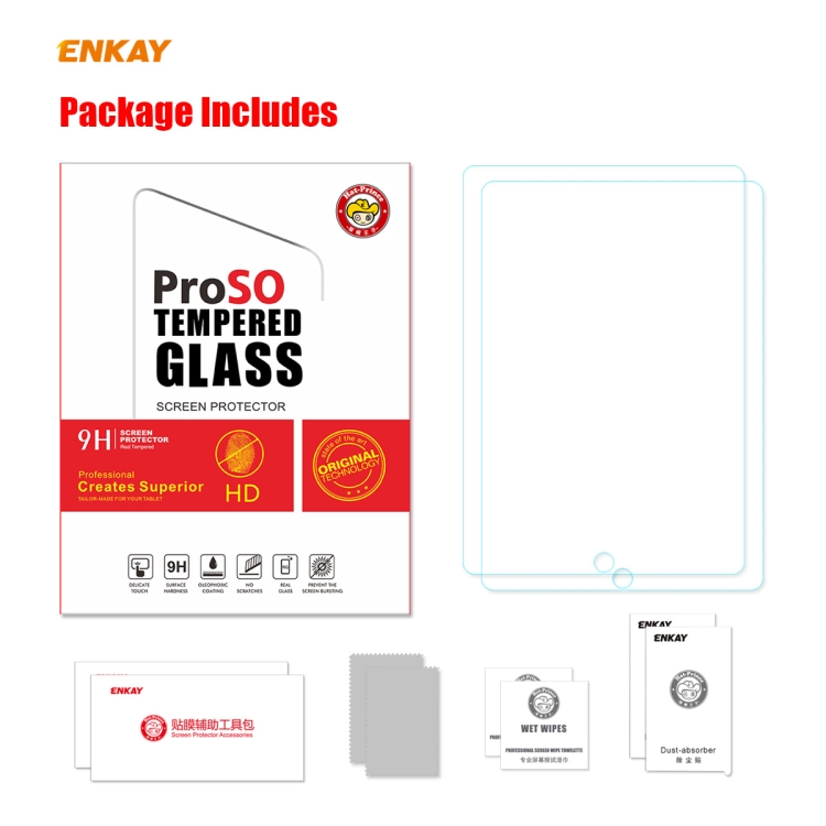 For iPad 10.2 2021 / 2020 / 2019 2 PCS ENKAY Hat-Prince 0.33mm 9H Surface Hardness 2.5D Explosion-proof Tempered Glass Protector For iPad 10.2 2021 / 2020 / 2019 2 PCS ENKAY Hat-Prince 0.33mm 9H Surface Hardness 2.5D Explosion-proof Tempered Glass Protector