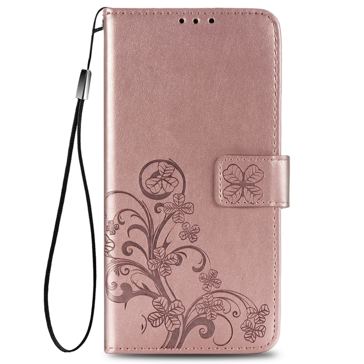 For Galaxy S20 FE / S20 Lite Four-leaf Clasp Embossed Buckle Mobile Phone Protection Leather Case with Lanyard & Card Slot & Wallet & Bracket Function(Rose Gold) For Galaxy S20 FE / S20 Lite Four-leaf Clasp Embossed Buckle Mobile Phone Protection Leather Case with Lanyard & Card Slot & Wallet & Bracket Function(Rose Gold)