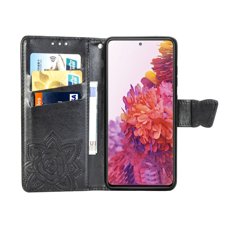 For Galaxy S20 FE / S20 Lite Butterfly Love Flower Embossed Horizontal Flip Leather Case with Bracket / Card Slot / Wallet / Lanyard(Black) For Galaxy S20 FE / S20 Lite Butterfly Love Flower Embossed Horizontal Flip Leather Case with Bracket / Card Slot / Wallet / Lanyard(Black)